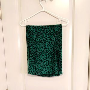 Green Leopard Scarf